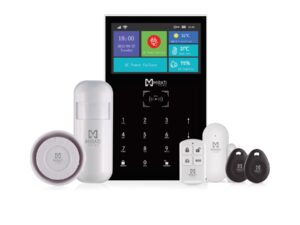 KIT DE ALARMA INTEGRAL SMARTHOME MIRATI WIFI 4G PANEL TACTIL PANTALLA A COLOR TAMPER SWITCH INCLUYE SIRENA, SENSOR DE MOVIMIENTO, SENSOR DE PUERTA-VENTANA, 1 CONTROL, 2 TAG RFID