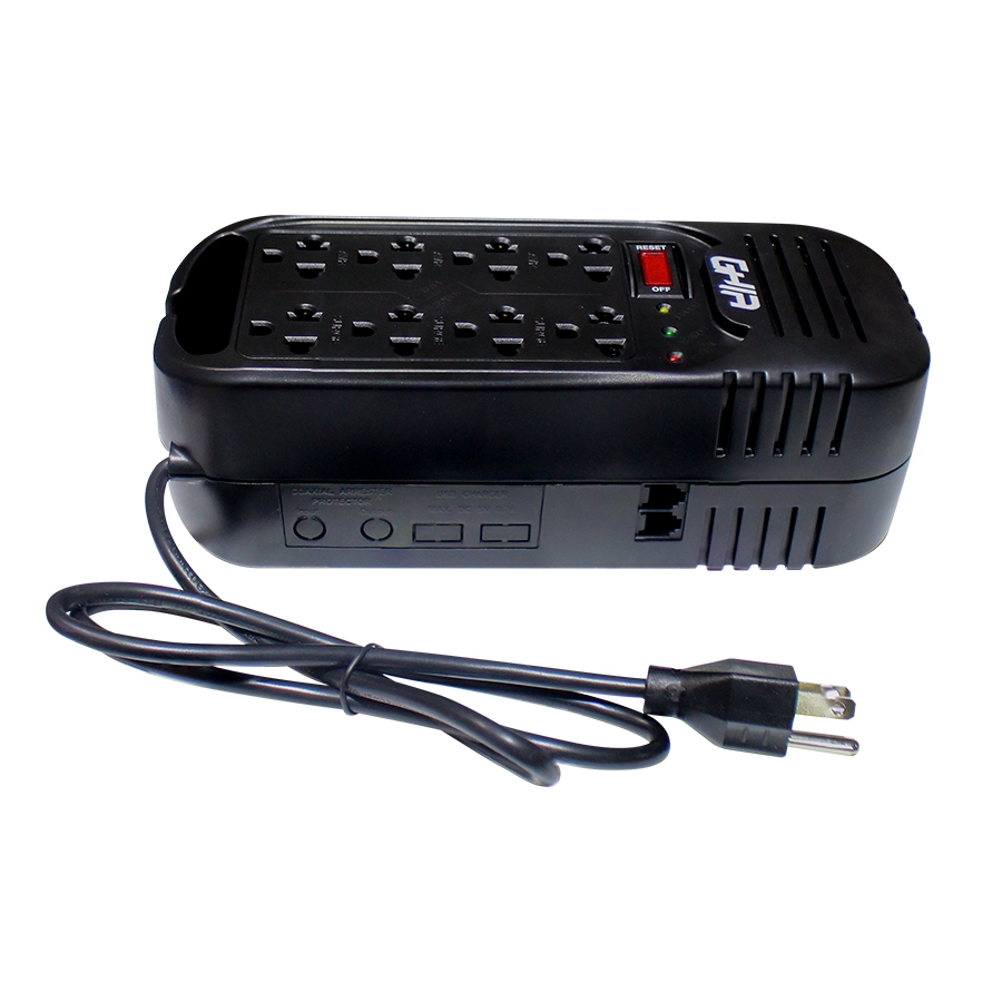 REGULADOR DE VOLTAJE GHIA 2000VA / 800W 8 CONTACTOS. 2 REGULADOR DE VOLTAJE GHIA 2000VA / 800W 8 CONTACTOS. - Image 2