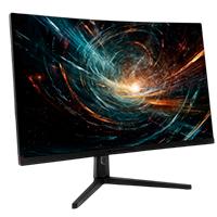 MONITOR GAMER BALAM RUSH HYPER ORBIT MHO27Y / 27 PUL / CURVO / 240 HZ / FULL HD /  HDR / 1 MS / 2 HDMI + 2 DP + AUDIO + DC / R1500 / FREESYNC/G-SYNC / INCLINACION AJUSTABLE / NEGRO / BR-942966