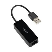 ADAPTADOR ACTECK SHIFT PLUS AE420 / RJ45 ETHERNET A USB A / 100 MBPS / NEGRO / AC-934732