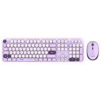 KIT ACTECK CREATOR CHIC K-COLORS MK485 / INALAMBRICO / MULTIMEDIA / DONGLE 2.4 / ESP / 105 TECLAS / OPTICO / 1600 DPI AJUSTABLE / 4 BOTONES + SCROLL / WIN + MAC / VIOLETA / AC-940214